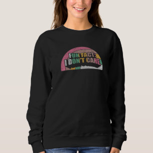 Sudadera Vintage Retro Dato Divertido No Me Importa Mujeres