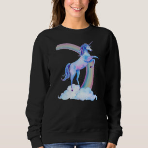 Sudadera Vintage retro de la fantasía del arco iris 90 de U