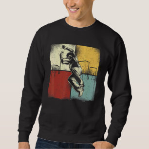 Sudadera Vintage retro de traza de marcha libre de parkour