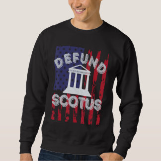 Sudadera Vintage Retro Defund Scotus Building US Flag