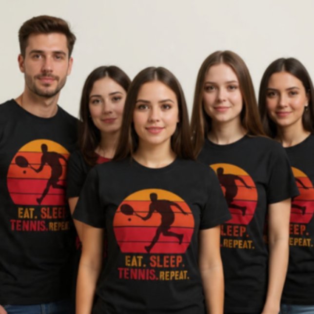 Sudadera Vintage Retro Eat Sleep Tennis Repeat (Subido por el creador)