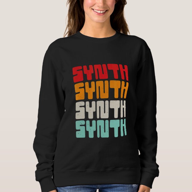 Sudadera Vintage Retro Electronic Music Synth (Anverso)