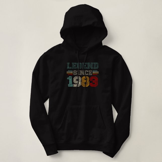 Sudadera Vintage Retro Legend Since 1983 (Diseño del anverso)