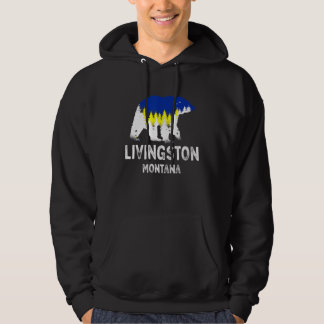 Sudadera Vintage Retro Livingston Montana Oso Pardo Mt V