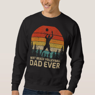 Sudadera Vintage retro mejor papa de voleibol de playa