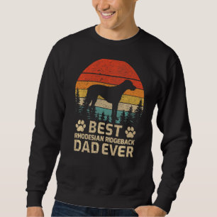 Sudadera Vintage retro Mens Mejor Ridgeback Dad Ev