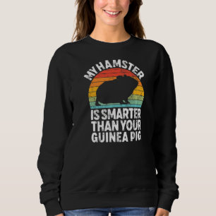 Sudadera Vintage Retro Mi Hamster Es Más Inteligente Que Tu