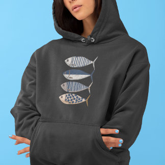 Sudadera Vintage Retro Molestias Sardina,Personalizado Pesc