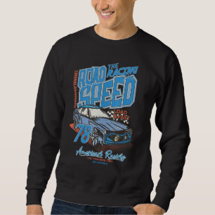 Sudadera Vintage Retro Motor Racer Raceway Road Speed Car R