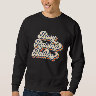 Sudadera Vintage retro ocupado levantando balers el día de 