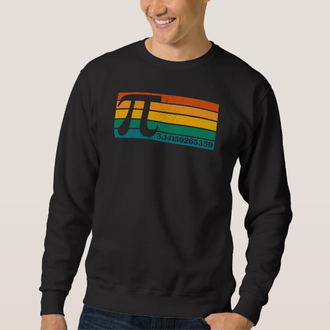Sudadera Vintage Retro Pi (Anverso)