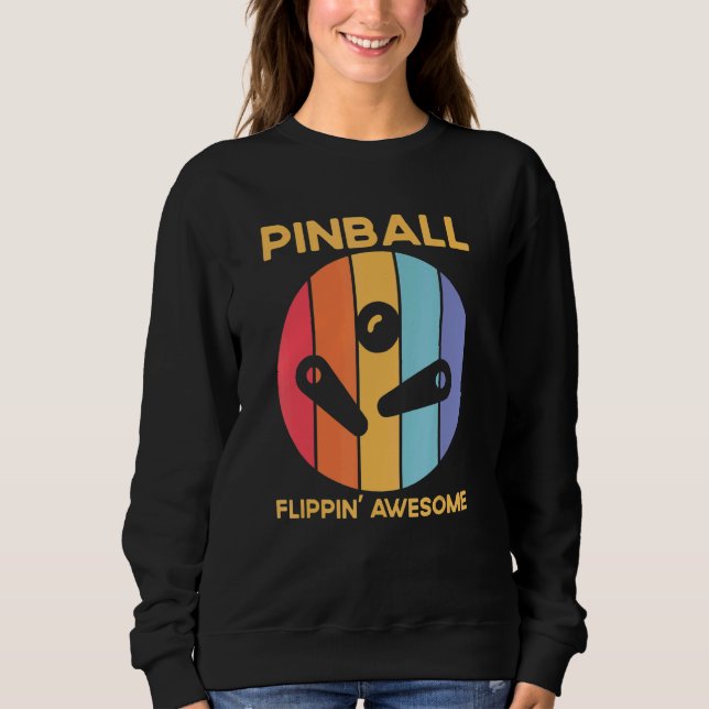 Sudadera Vintage Retro Pinball Flippin Awesome Pinball Play (Anverso)