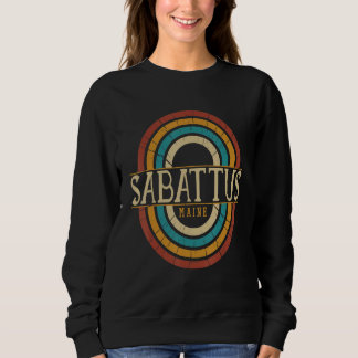 Sudadera Vintage Retro Sabattus Maine ME Women Men Souvenir