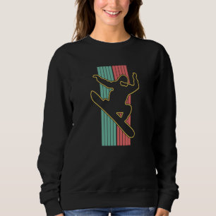 Sudadera Vintage Retro Snowboarding