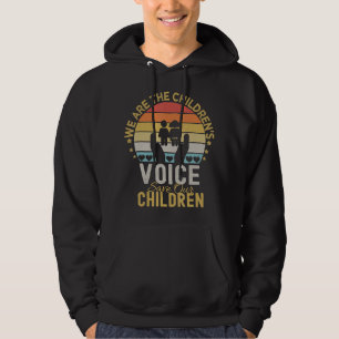 Sudadera Vintage retro Somos la voz de los niños salven nue