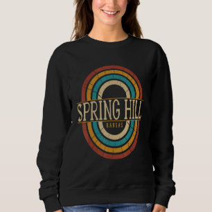 Sudadera Vintage Retro Spring Hill Kansas KS Mujeres Hombre