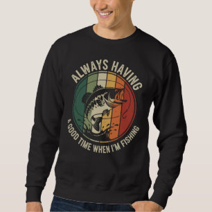 Sudadera Vintage retro tiempo de pesca