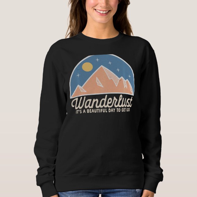 Sudadera Vintage Retro Wanderlust Cita Hippie (Anverso)