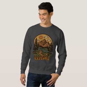 Sudadera Vintage/rústico al aire libre explorar la naturale