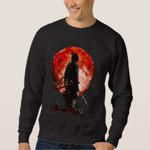 Sudadera Vintage Samurai Guerrero Retro Bushido Japonés Fig