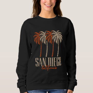 Sudadera Vintage San Diego California Palm Trees Retro SD G
