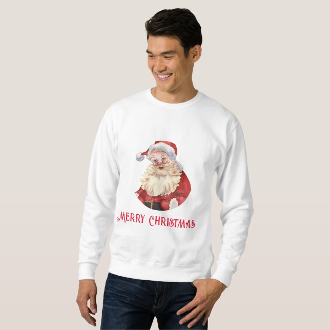SUDADERA VINTAGE SANTA MERRY CHRISTMAS SWEATSHIRT (Anverso completo)