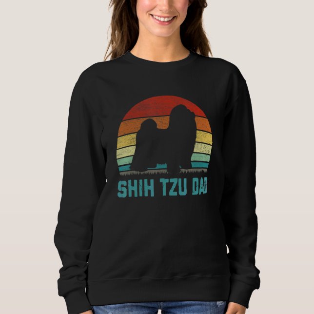 Sudadera Vintage Shih Tzu Dad  Dog (Anverso)