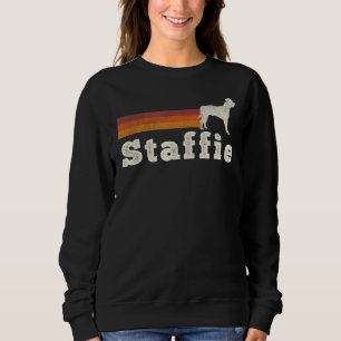 Sudadera Vintage Staffordshire Bull Terrier Retro Mom Dad D