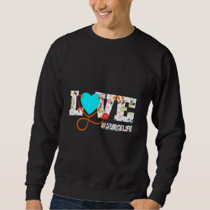 Sudadera Vintage Stethoscope Enfermera de enfermería