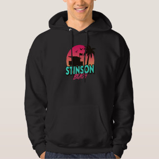 Sudadera Vintage Stinson Beach California Palm Trees Ca Ret