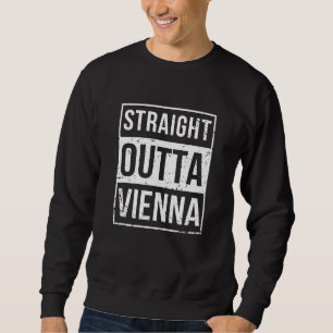 Sudadera Vintage Straight Outta Viena Austria Wie austriaco