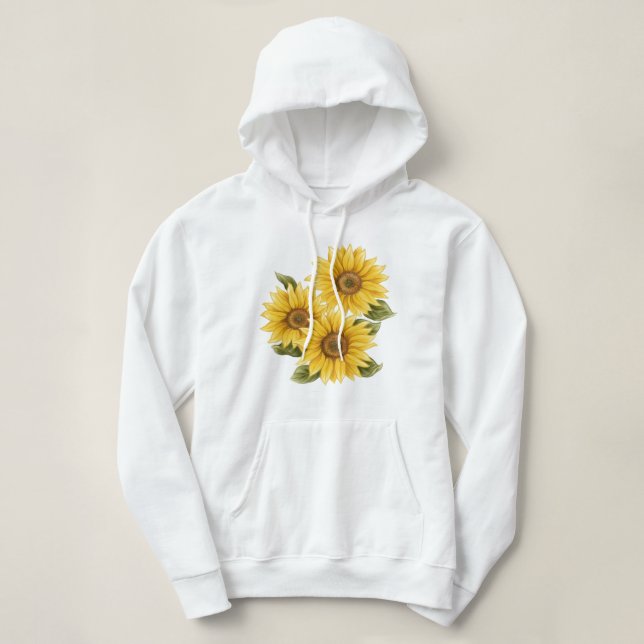Sudadera Vintage Sunflowers T-Shirt (Diseño del anverso)