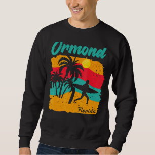 Sudadera Vintage Sunset Beach Surfing Ormond Florida