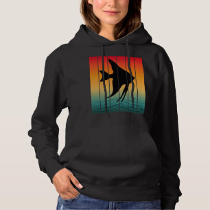 Sudadera Vintage Sunset Silhouette Fish