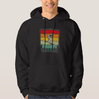 Sudadera Vintage Sunset Skiing Retro Skier Silhouette Downh
