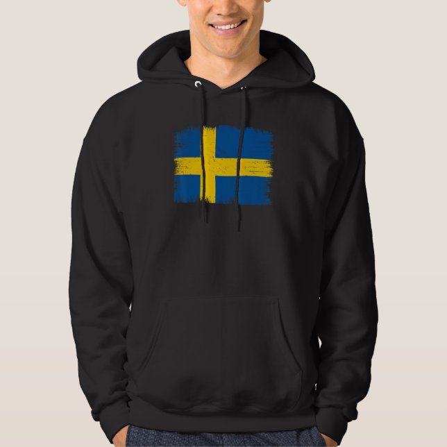 Sudadera Vintage Sweden Flag Swedish Independence Day (Anverso)