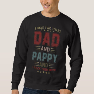 Sudadera Vintage tengo dos títulos papá y D del papy padre