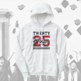 Sudadera Vintage Twenty 25 Senior Red & Black