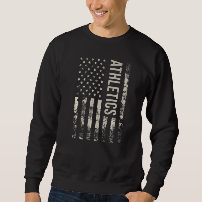 Sudadera Vintage US American Flag Athletics Premium (Anverso)