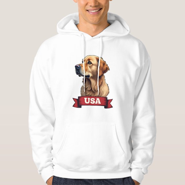 Sudadera Vintage USA Golden Retriever Engraving Shirt 4 (Anverso)