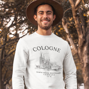 Sudadera Vintage View of Cologne Cathedral Germany