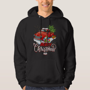 Sudadera Vintage Wagon Red Truck Christmas Tree Pajama Fami
