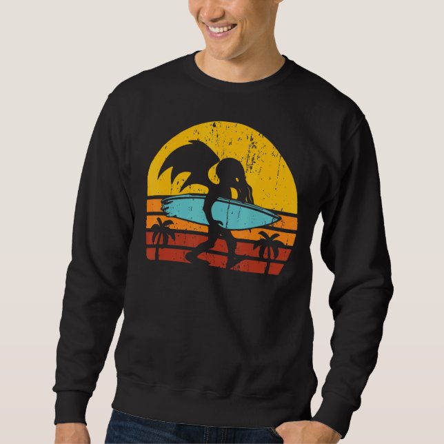 Sudadera Vintage Wave Surfing Retro (Anverso)