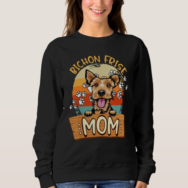 Sudadera Vintage Welsh Terrier Mom Welsh Terrier Dog (Anverso)