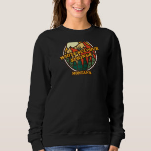 Sudadera Vintage White Sulfur Springs Montana Mountain Hik