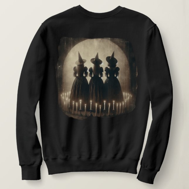 Sudadera Vintage Witch Trio (Reverso del diseño)