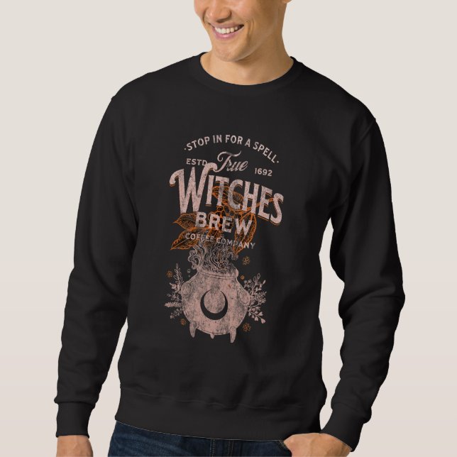 Sudadera Vintage WITCHES BREW Wiccan COFFEE Company Caffein (Anverso)