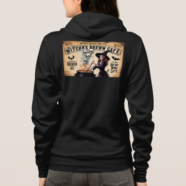Sudadera Vintage Witch's Brew Café (Reverso)