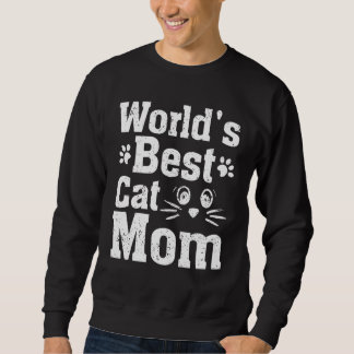 Sudadera Vintage World's Best Cat Mom Funny Cat Lover