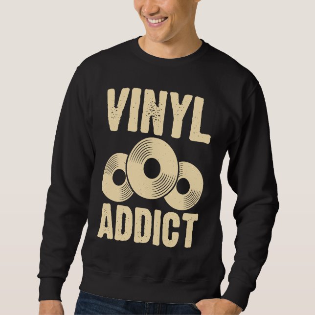 Sudadera Vinyl Addict (Anverso)
